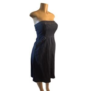 white christmas dresses Western Belle V-Neck Denim Dress | Country Fashion main image 1